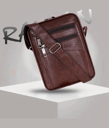 Raylan Brown Solid Messenger Bag
