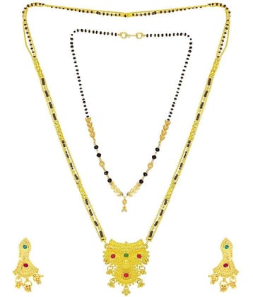 JIPPA - Golden Mangalsutra ( Pack of 1 )