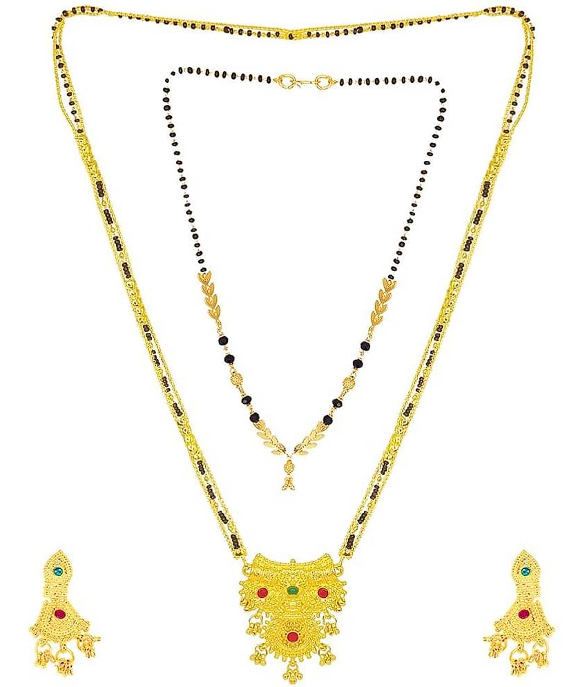 JIPPA - Golden Mangalsutra ( Pack of 1 )