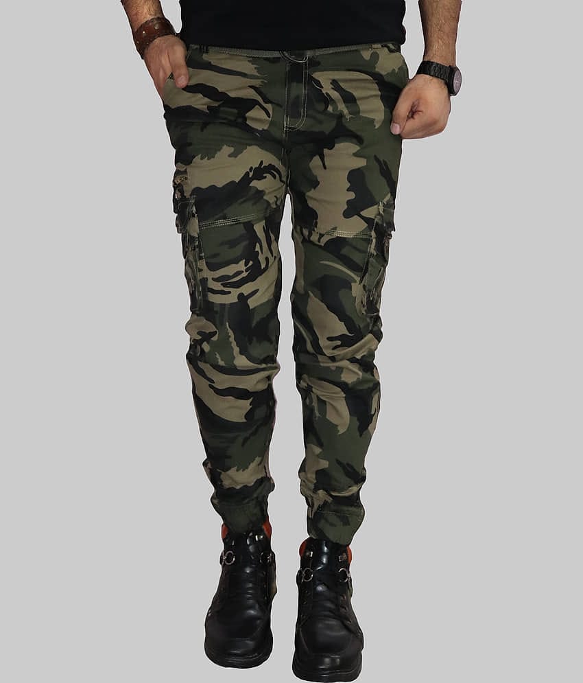 HYMEN LEGIONS Regular Flat Men's Cargos - GREEN ( Pack of 1 )