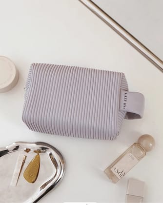 Peony Make-up & Cosmetic Pouch-Purple