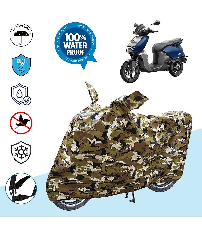 AKSMIT Bike Body Cover for Hero Hero Vida V1 ( Pack of 1 ) , Jungle