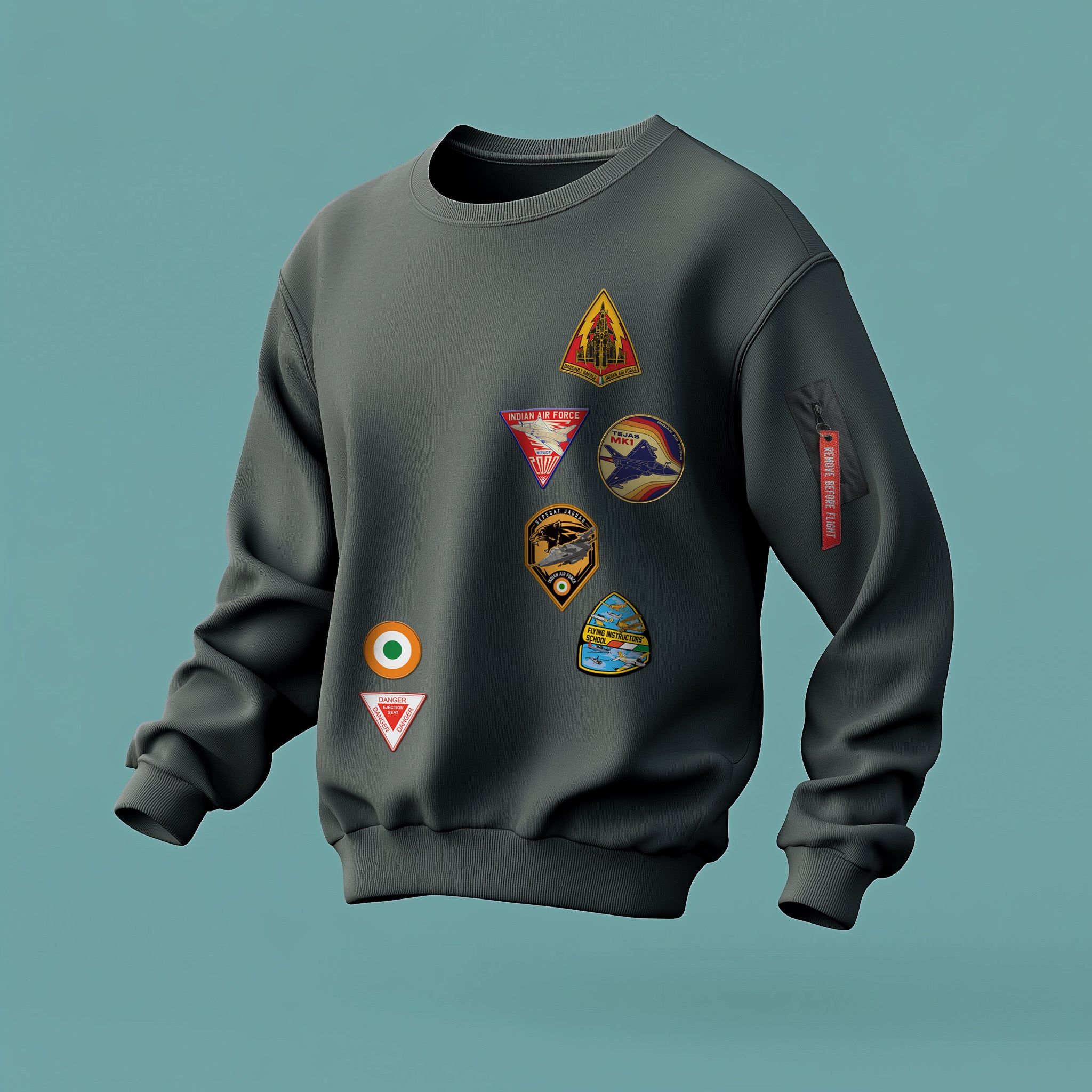 Indian Air Force: The Aerial Legacy Grey Sweatshirt-S