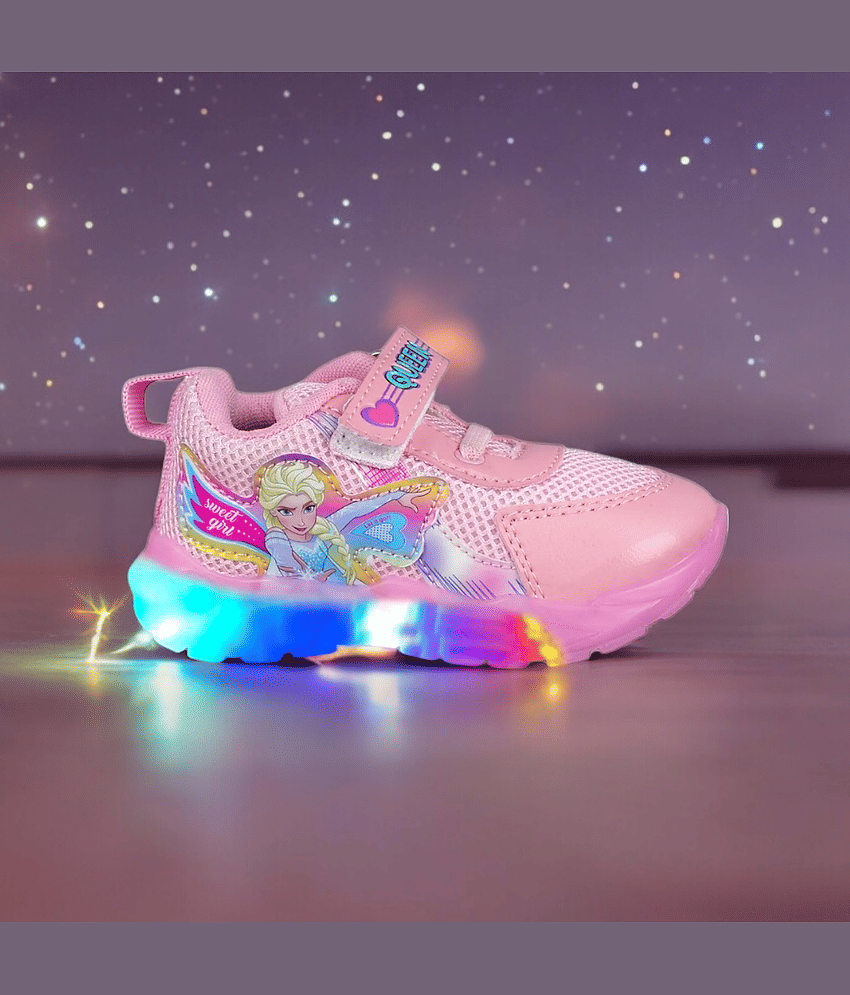 GLOBIN - Pink Girl's LED Shoes ( 1 Pair )