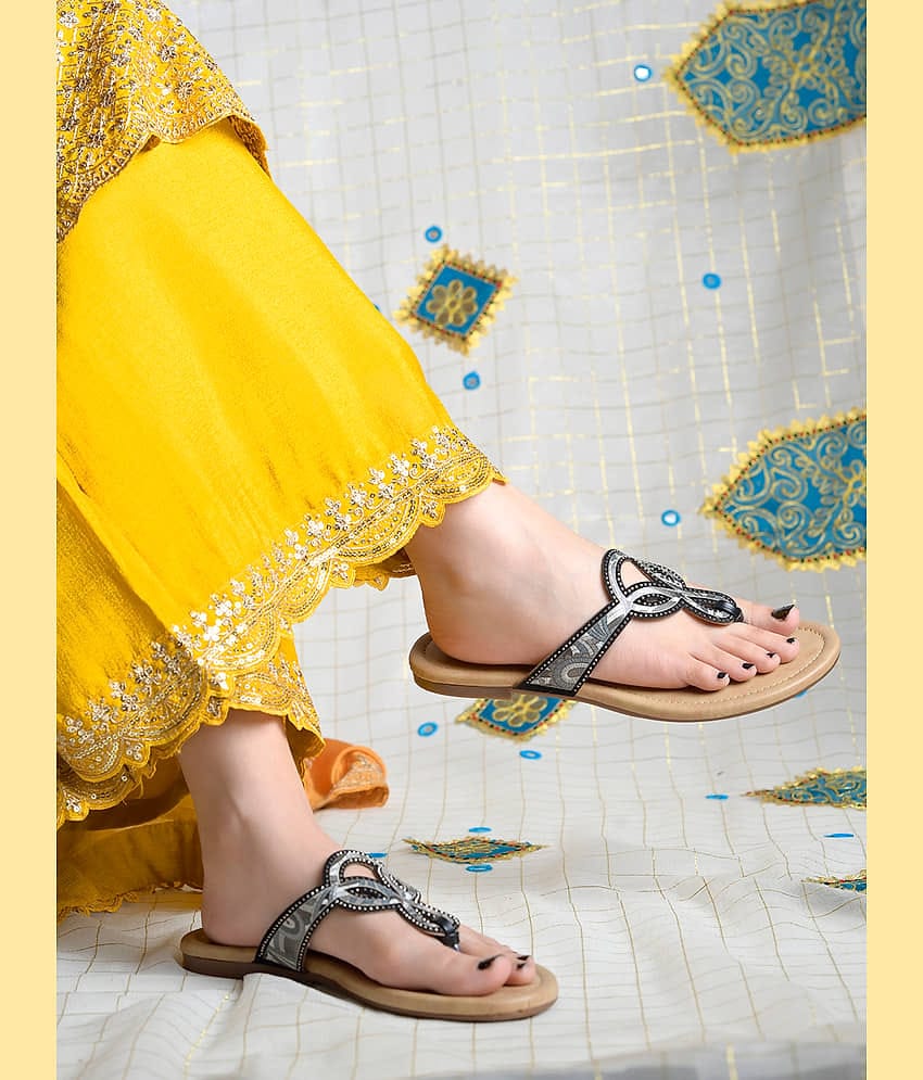 NZS Brown Women's Open Toe Flats