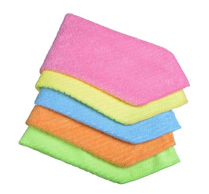 Multi-Purpose Microfiber Cleaning Cloths Kitchen Cloth with Strips Kitchen Towels