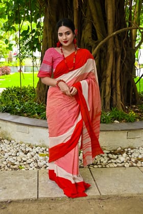 Tanchoi khadi saree