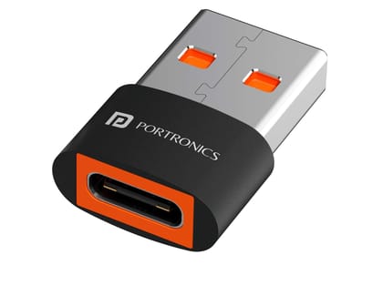 Portronics Bridge X Type C to USB A Converter, Fast Charging, Fast Data Transfer, Light Weight Portronics Bridge X Type C to USB A Converter, Fast Charging, Fast Data Transfer, Light Weight