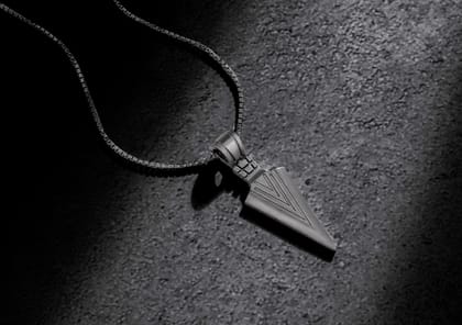 Arrowhead Oxidised Pendant