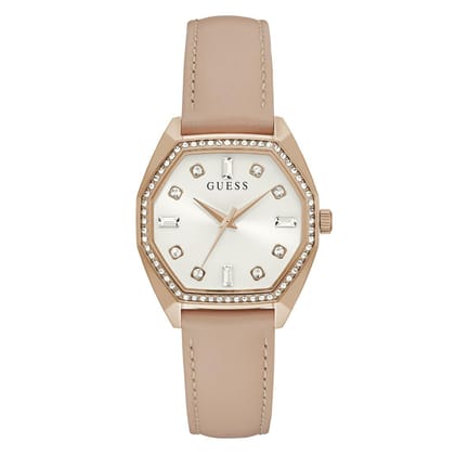 Guess Women 34 mm White Dial Analog Watch- GW0688L3-White