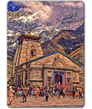 Photojaanic Kedarnath Fridge magnet Rubberized Fridge Magnet - Pack of 1