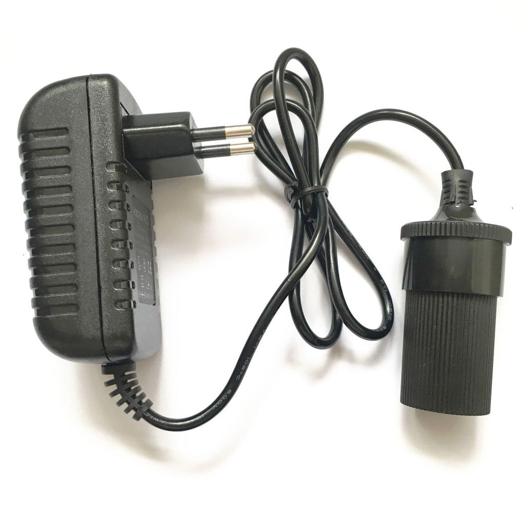 AC to 12V Car Cigarette Lighter Socket Power Adapter Converter