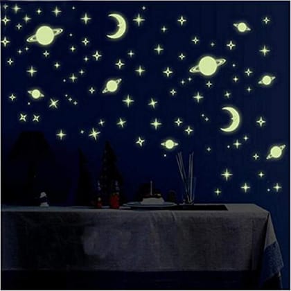 DreamKraft Vinyl Glow In The Dark Wall Sticker, 9.44 X 11.81 X 0.39 inches, Green
