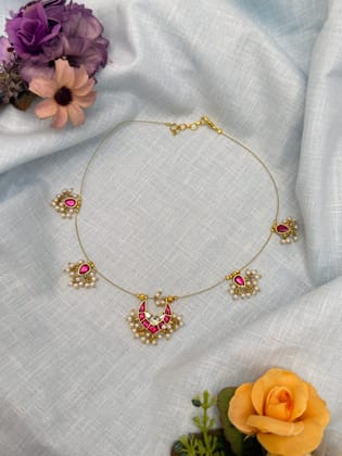 Invisible Chain Jadau Necklace 237