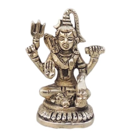 Brass Shiv Ji God Idol - Religious Brass Statue, Height : 3 Inch (BSMAS1529 C)