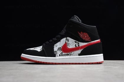 Air Jordan 1 AJ1 Mid SE Newspaper - Air Times-Euro 41