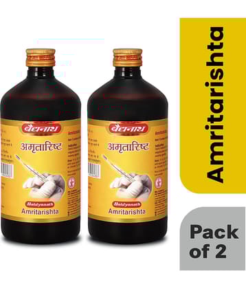 Baidyanath Amritarishta Improves Digestive Strength Useful in Cough, Cold 450ml (Pack of 2)