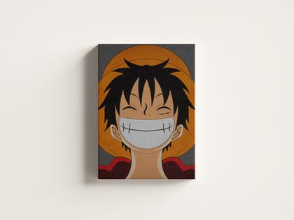 FURNISHUB Monkey D. Luffy One piece | Anime Canvas for wall decor | Premium Canvas Wall Art Painting | Ideal Gift for birthdays | Canvas for Gen-z | Wrapped Canvas