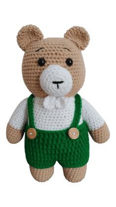 Trouser Wala Teddy Crochet Toy