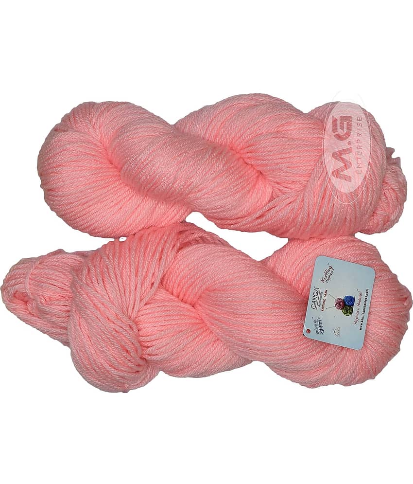 Knitting Yarn Wool Li  Pink 300 gms Best Used with Knitting Needles- Art-BI