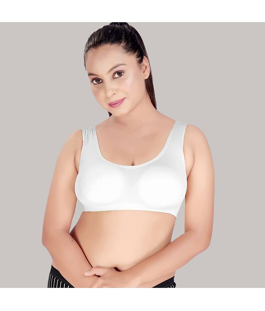 HAYA Polyester Lightly Padded Women's Shaping Bra ( White )