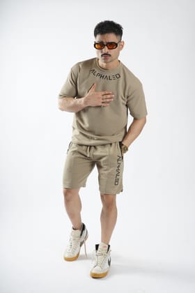 ALPHALEO CLASSIC CO-ORD SET-Small / Beige / OTTAMON CLASSIC CO-ORD SET
