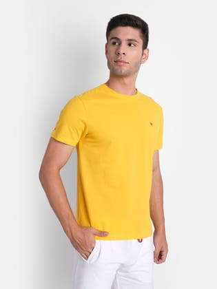Mens Premium Cotton Half Sleeve Crew Neck T-Shirts-S
