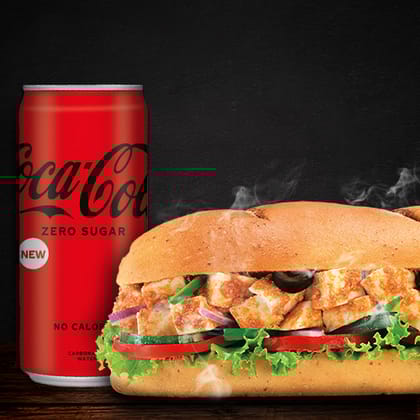 Paneer Tikka Sandwich (15cm) + Coke(Save 31%)