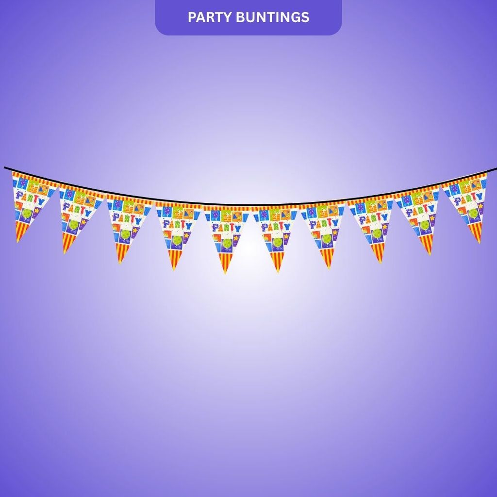 Party Buntings - Over 9 FT - Party and Festive Needs | Buy online on ZillyBuy