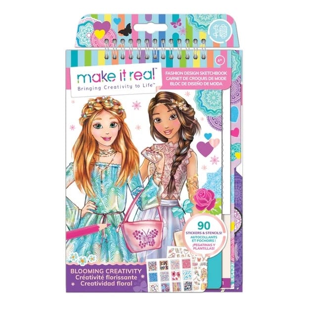 Make It Real- Fashion Design Sketchbook: Blooming Creativity