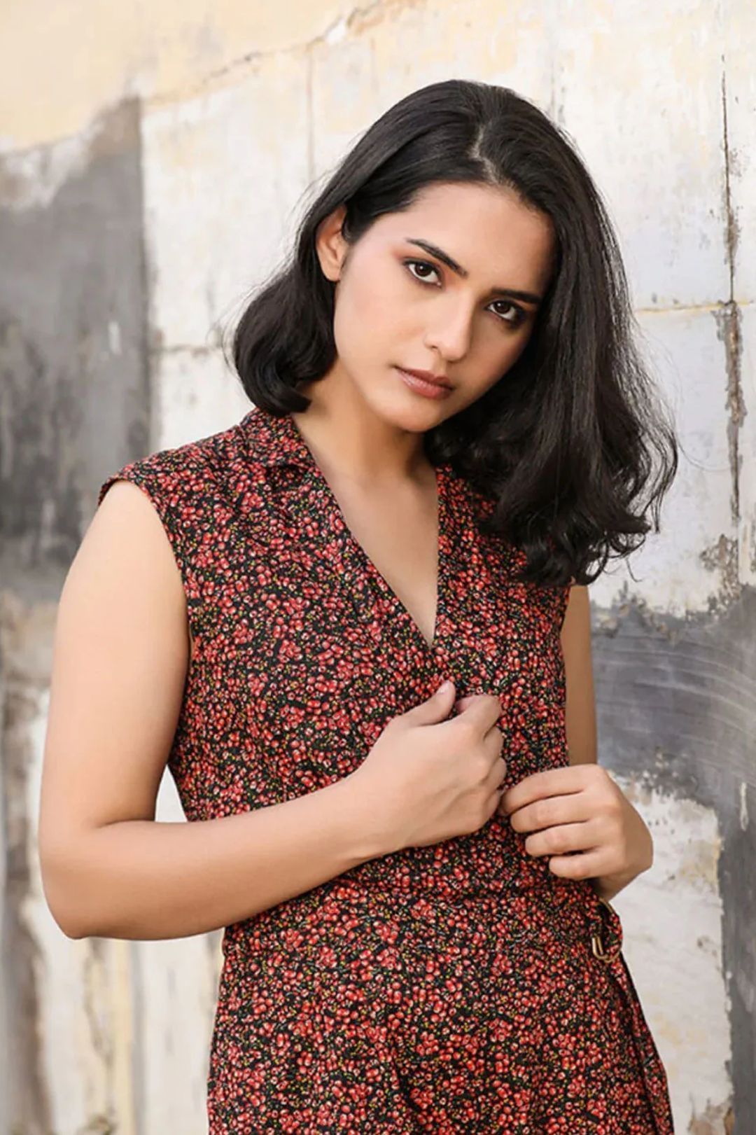 Free n Easy Self Pattern Jumpsuit