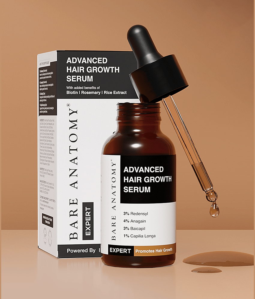 Bare Anatomy Redensyl Rosemary Anagain Biotin Advanced Hair Serum For Hair Growth, 30ml (Pack of 1)