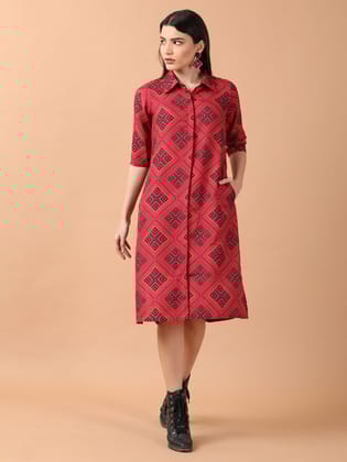 Everly Shirt Dress-XS