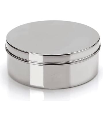 Visaxmi Steel Food Container Steel Silver Spice Container ( Set of 1 )