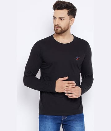 The Million Club Pack of 1 Polyester Regular Fit Men's T-Shirt ( Black )