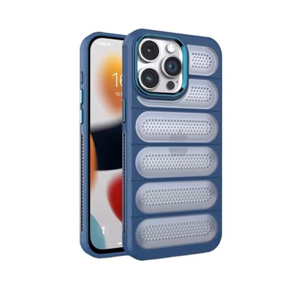Valente Premium Shockproof iPhone 14 Case with Rugged Grip - Heavy Duty Protection and Non-Slip Design-Navy