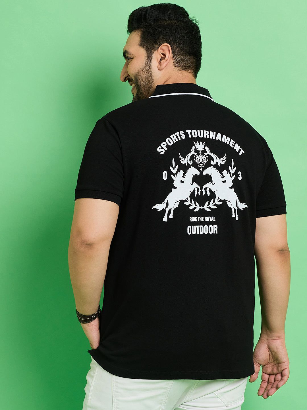 Men Plus Size Nagoya Printed Polo Tshirt - 7XL