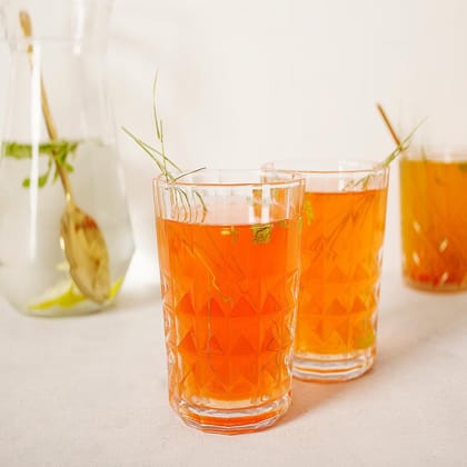 Old Fashioned Premium Crystal Design Glasses (Set of 6)