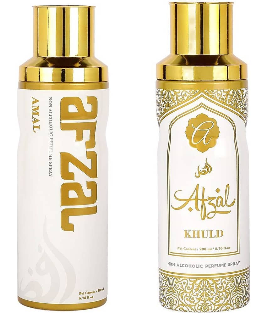 AFZAL Premium Combos Deodorants Amal and Khuld Pack of 2 - 200ml each