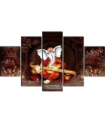 Saf Lord Ganesh Ji Religious Wall Hanging Framed Painting