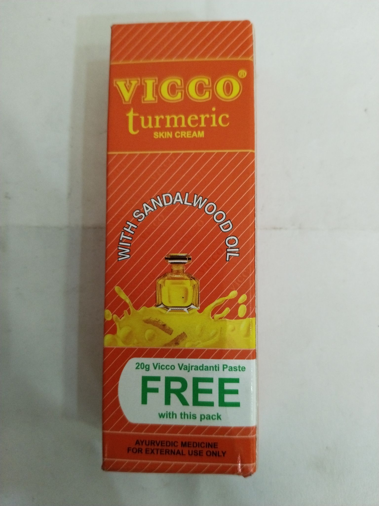 Vicco Turmeric Skin cream With Sandalwood Oil 