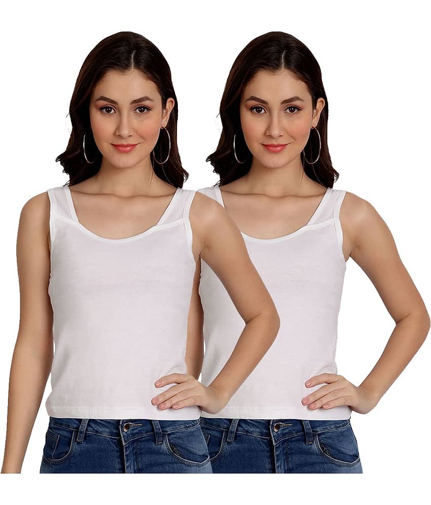 AIMLY Cotton Camisoles - Black Pack of 2