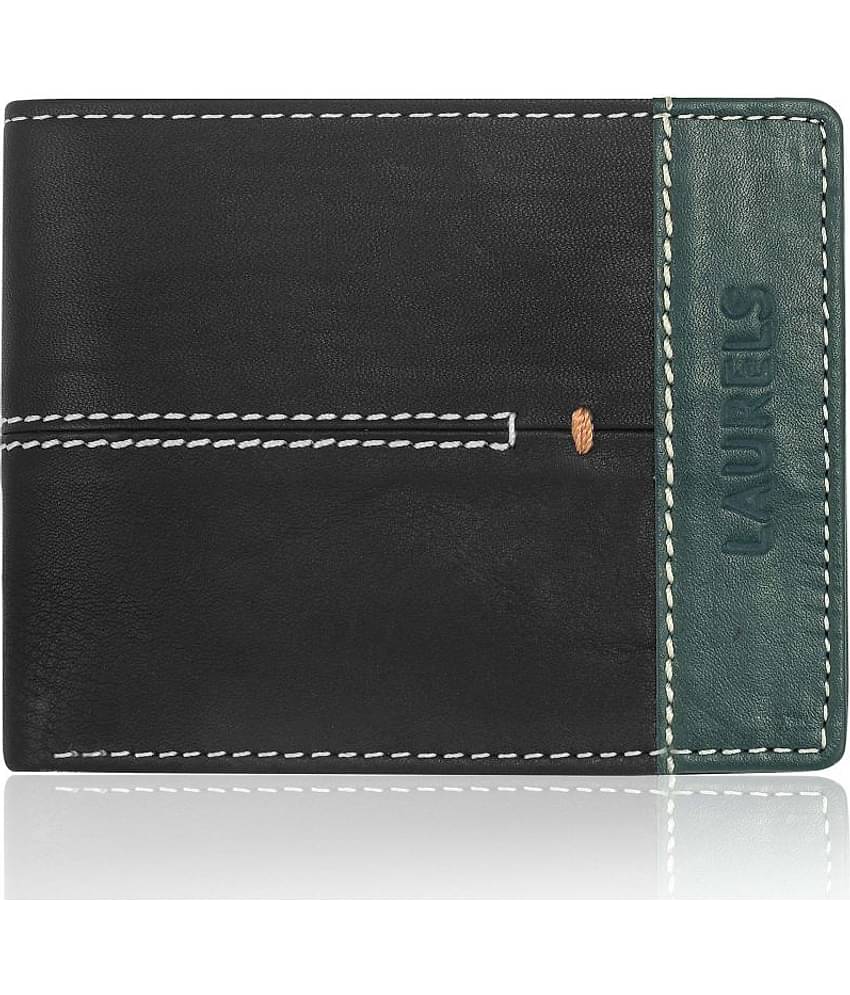 Laurels Leather Black Formal Regular Wallet