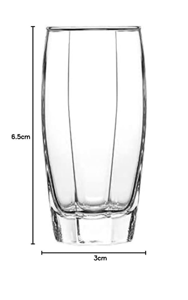 365ML Highball Glass, Glass for Dining Table Juice Heavy Base Tall Bar Drinking Glasses, Juice, Beer, Wine,Cocktails Cold Drink (365ML)