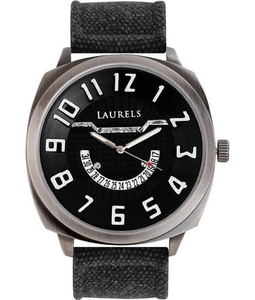 Laurels Hugo Series Men's Watch (Lo-Hg-102)-Black