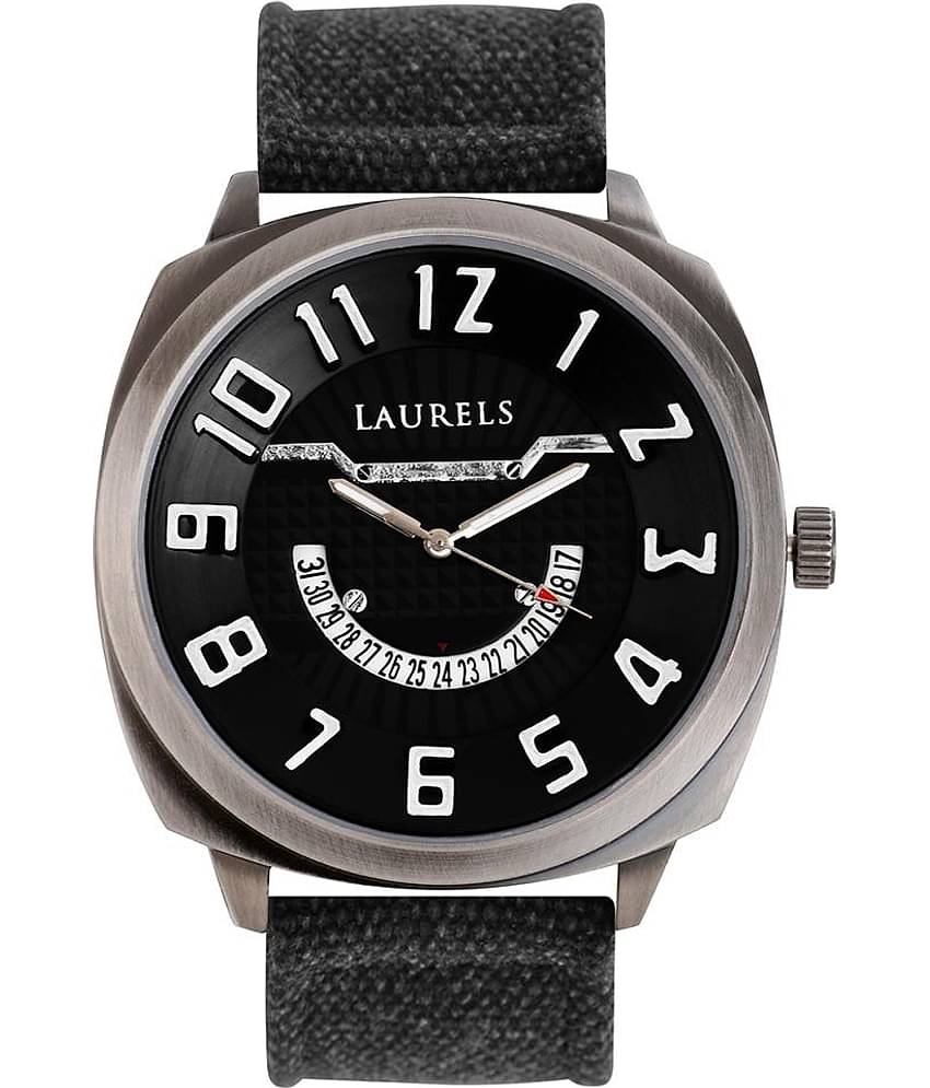 Laurels Hugo Series Men's Watch (Lo-Hg-102)-Black