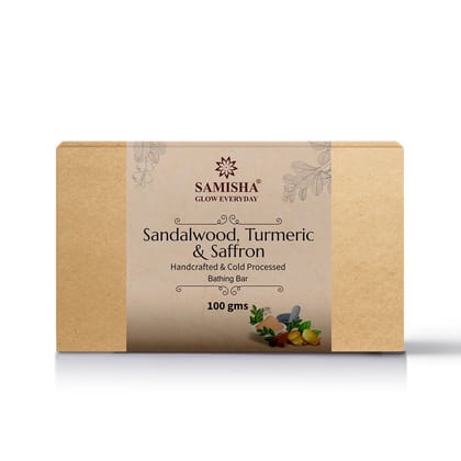 Sandalwood, Saffron & Turmeric Soap - 100gm Sandalwood, Saffron & Turmeric Soap - 100gm