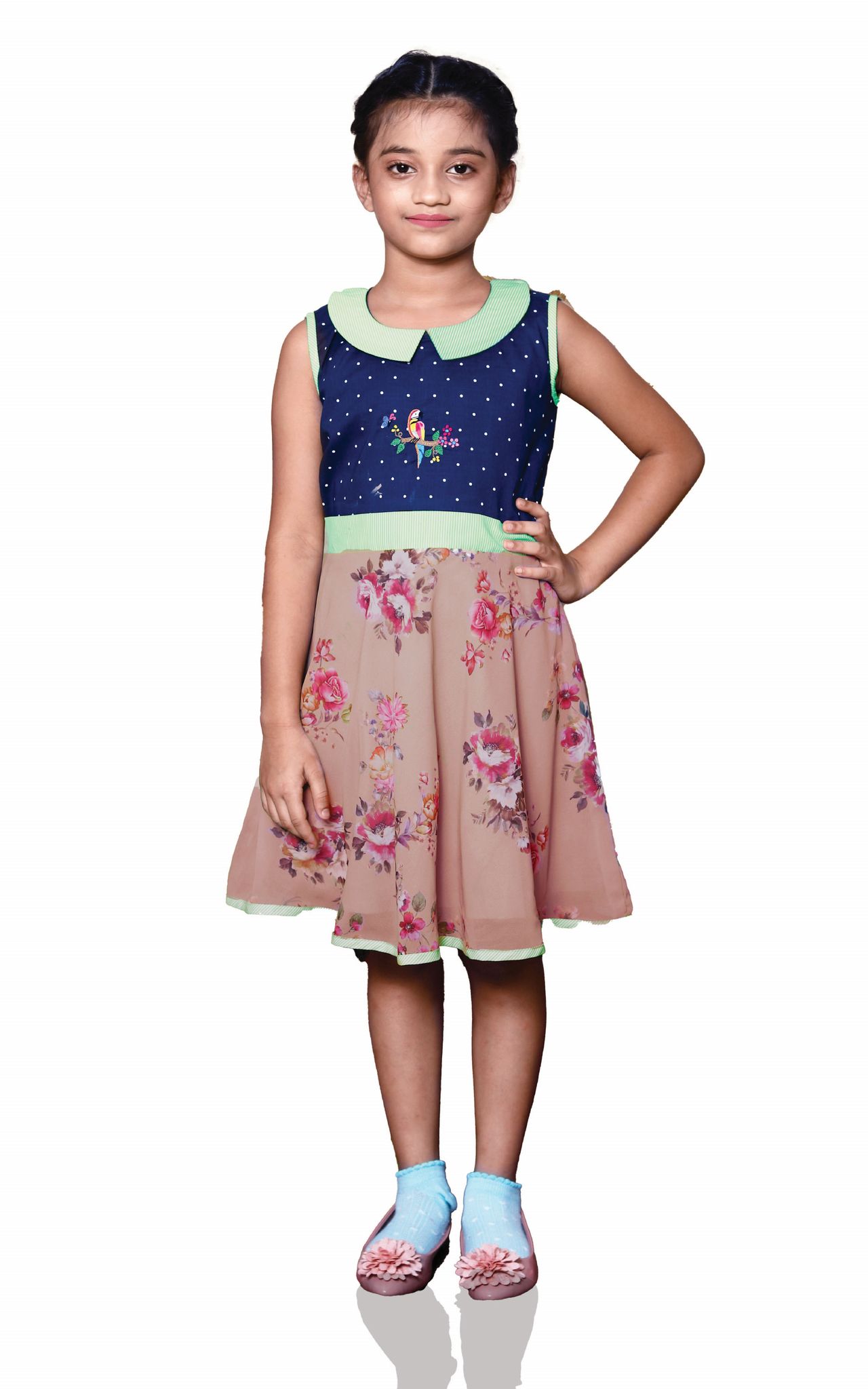 DE CHEVALERiE en Rouge - Phenix Rio Frock- Pink 6- 7 Years