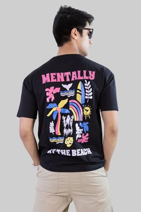 Beach head T-shirt: Black-L