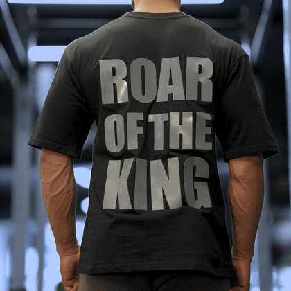 KING's ROAR Oversize 3D Printed T-shirt-Medium
